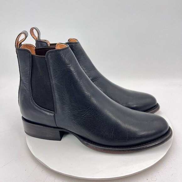 Freebird Palmer Men Size 11 9969 Black Leather Side Elastic Pull On Chelsea boot - Picture 4 of 16